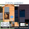 Automatická dvířka kurníku Chamuty Solar 7W, hliníková dvířka, světelný senzor, časovač, dálkové ovládání