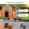 Automatická dvířka kurníku Chamuty Solar 7W, hliníková dvířka, světelný senzor, časovač, dálkové ovládání