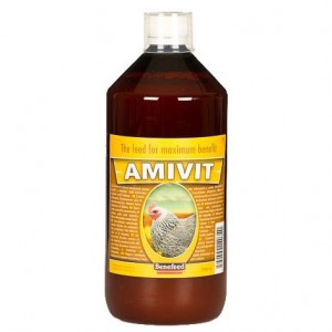 Amivit pro drůbež 1,0 litr, zlepšuje funkci imunitního systému, krmný doplněk pro drůbež