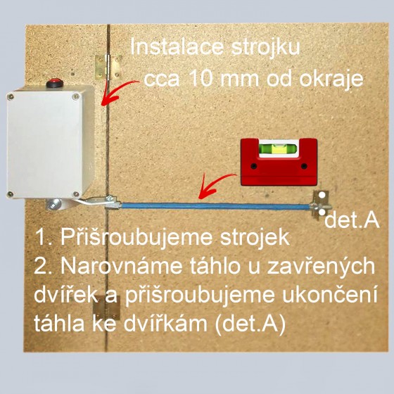 Automatické otevírání a zavírání kurníku Poultry Horizont 220V řízené mikroprocesorem