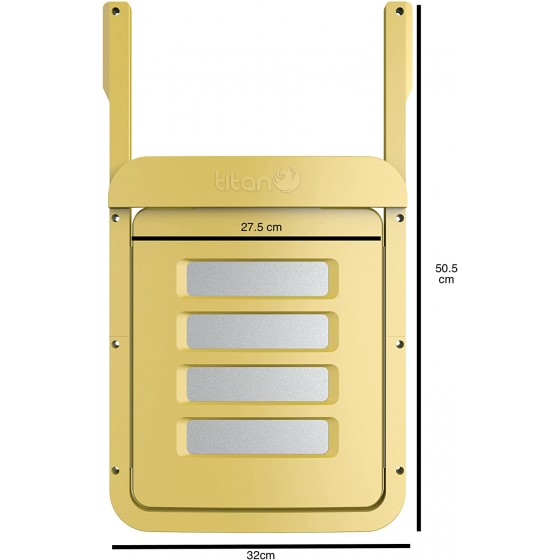 Automatické otevírání a zavírání kurníku, strojek Titan Cube s časovačem na baterie + hliníková dvířka