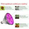 Grow LED žárovka 100 W Full, patice E27 pro růst rostlin 150 led diod