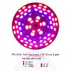 Grow LED žárovka 50 W Full, patice E27 pro růst rostlin 72 led diod