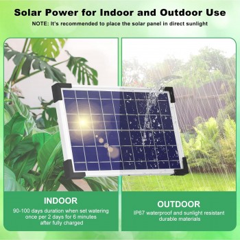 Automatická solární závlaha - Solární automatický zavlažovací systém 30 metrů, 30 kapačů