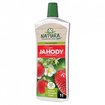 Přírodní hnojivo NATURA pro jahody a drobné ovoce 1l, kapalné hnojivo vhodné pro ekologické zemědělství