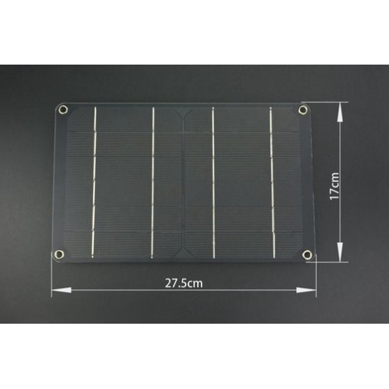 Solární panel Monokrystalický 5V/6W silikonový solární panel s USB zásuvkou, stačí ho zapojit a užívat