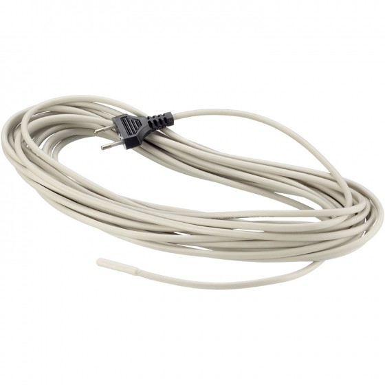 Topný kabel 15,0 m 300 W, s termostatem proti zamrzání teplota sepnutí cca při +3 ° C, vypnutí cca + 12 ° C