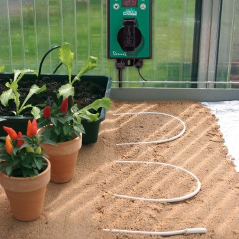 Topný kabel 4,3 m 25 W, Bio Green kabel, podlahový topný kabel, ochrana proti chladu pro rostliny