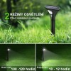 Zahradní solární lampa s detektorem pohybu, 2 kusy, 2 režimy, 2 W,1500 mAh