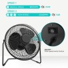 Ventilátor pro skleník 22 cm se solárním panelem na USB, rychlá výměnu vzduchu, dva režimy řízení rychlosti 