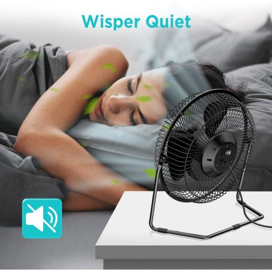 Ventilátor pro skleník 22 cm, zajišťuje rychlou výměnu a svěží vzduch, USB, dva režimy řízení rychlosti 